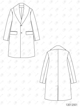 MOLDE ABRIGO SMOKING HOMBRE 2501