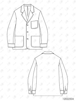 MOLDE CHAQUETA BLAZER HOMBRE 2504