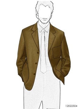 MOLDE CHAQUETA BLAZER HOMBRE 2504