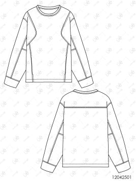 MOLDE POLERON SUDADERA HOMBRE 2501