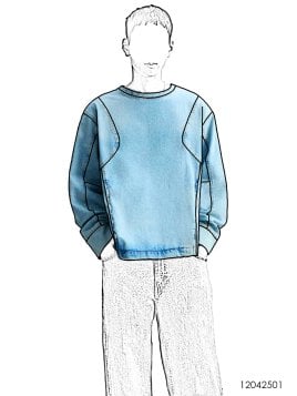 MOLDE POLERON SUDADERA HOMBRE 2501