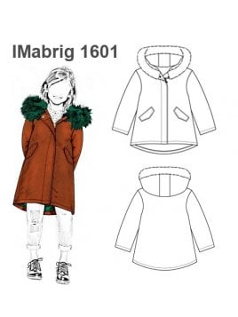 ABRIGO TAPADO CAMPANA CON GORRO NIÑA NENA