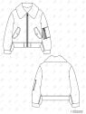 MOLDE CHAQUETA BOMBER NIÑA 2502