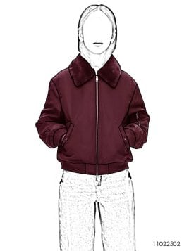 MOLDE CHAQUETA BOMBER NIÑA 2502