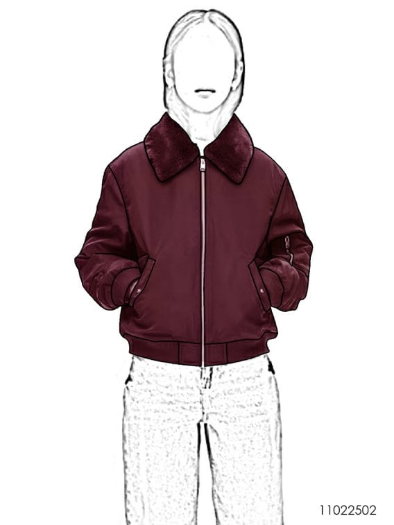 MOLDE CHAQUETA BOMBER NIÑA 2502
