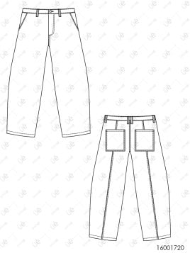 MOLDE PANTALON SHAGGY HOMBRE 2502