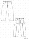 MOLDE PANTALON SHAGGY HOMBRE 2502