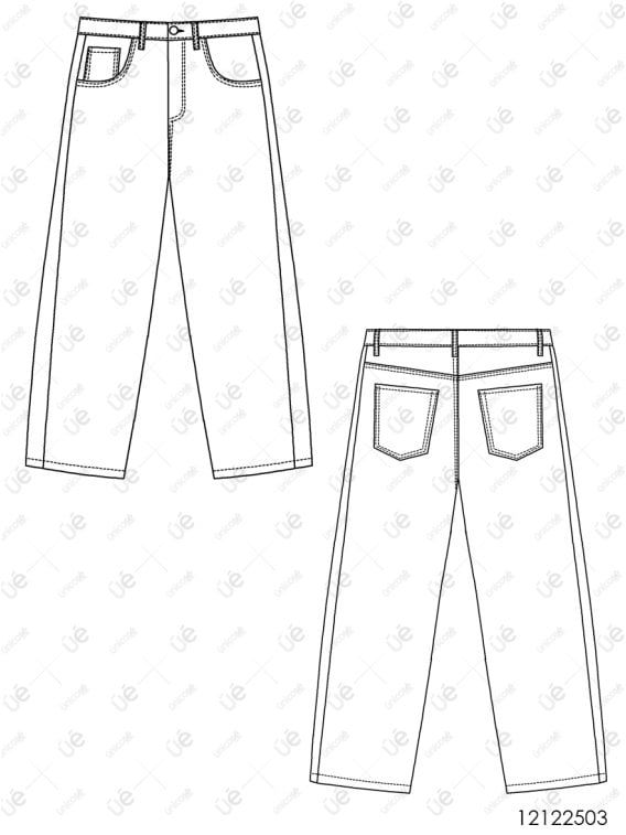 MOLDE PANTALON CON FRANJA HOMBRE 2503