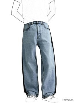 MOLDE PANTALON CON FRANJA HOMBRE 2503