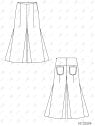 MOLDE PANTALON PIERNA ANCHA MUJER 2504