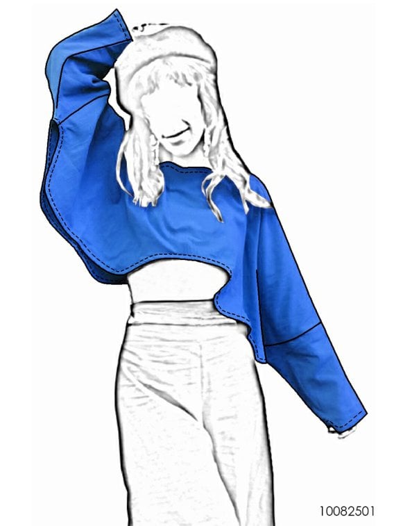 MOLDE TOP OVERSIZE MUJER 2501