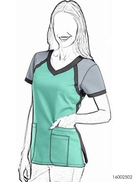 MOLDE BLUSA SANITARIA MUJER RT 2502