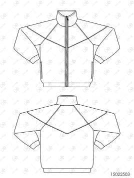 MOLDE ESCOLAR CHAQUETA CORTES 2503