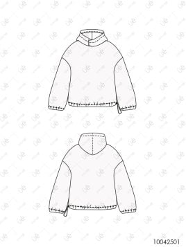 MOLDE POLERON OVERSIZE MUJER 2501