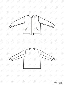 MOLDE CHAQUETA BOMBER MUJER 2502