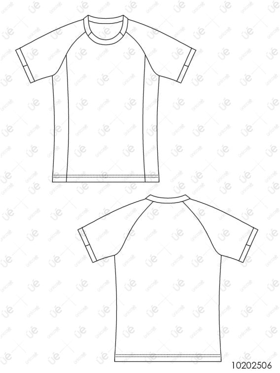 MOLDE DEPORTE CAMISETA RAGLAN 2506