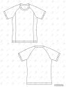 MOLDE DEPORTE CAMISETA RAGLAN 2506