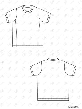 MOLDE DEPORTE CAMISETA RAGLAN 2507