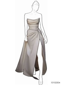 MOLDE VESTiDO NOVIA 2504