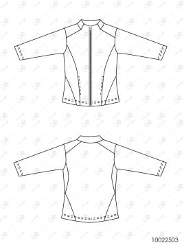 MOLDE CHAQUETA AJUSTADA MUJER 2503