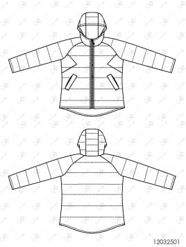 MOLDE PARKA RAGLAN HOMBRE 2501