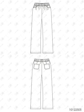 MOLDE PANTALON JEAN MUJER 2505