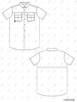 MOLDE TRABAJO CAMISA HOMBRE 2508