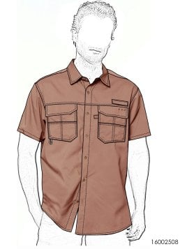 MOLDE TRABAJO CAMISA HOMBRE 2508