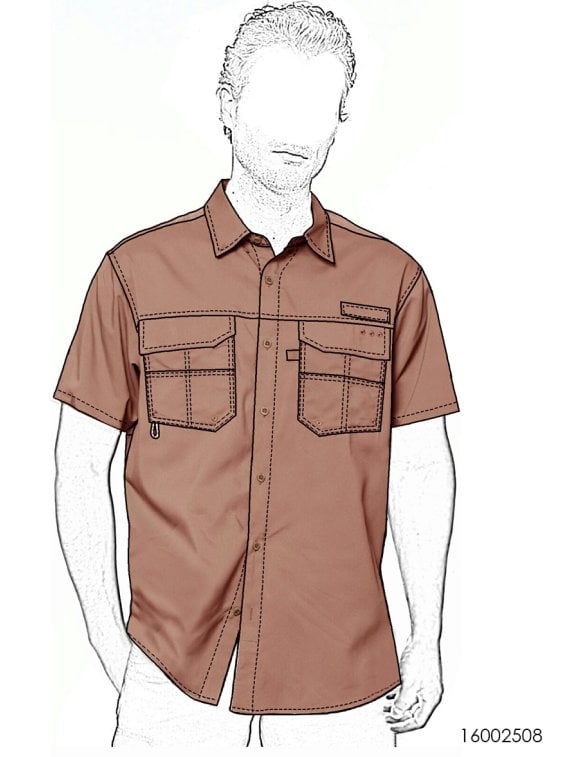 MOLDE TRABAJO CAMISA HOMBRE 2508