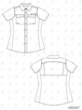 MOLDE TRABAJO BLUSA MUJER 2507