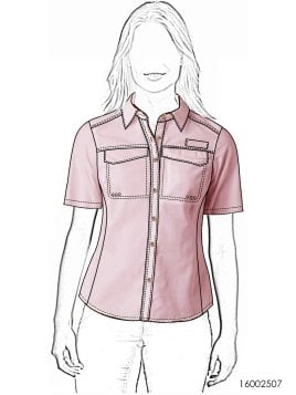 MOLDE TRABAJO BLUSA MUJER 2507