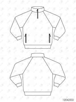 MOLDE POLERON RAGLAN HOMBRE 2502