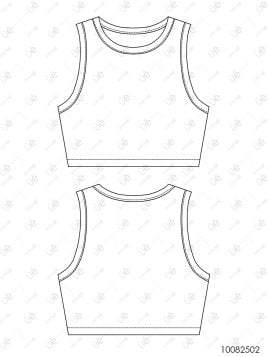 MOLDE TOP ESCOTE CERRADO MUJER 2502