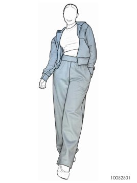 MOLDE BUZO BASICO MUJER 2501