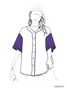 DEPORTE CAMISA BASEBALL MUJER 2510