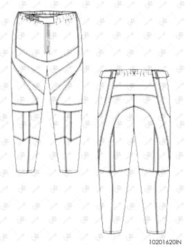 MOLDE DEPORTE PANTALON MOTOCROSS 1620IN