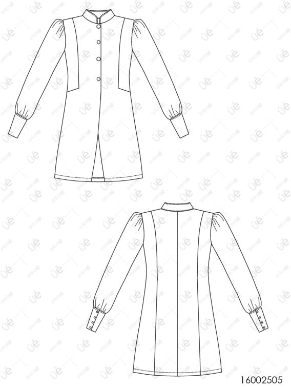 MOLDE TRABAJO BATA CLINICA MUJER 2505