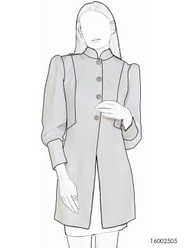 MOLDE TRABAJO BATA CLINICA MUJER 2505