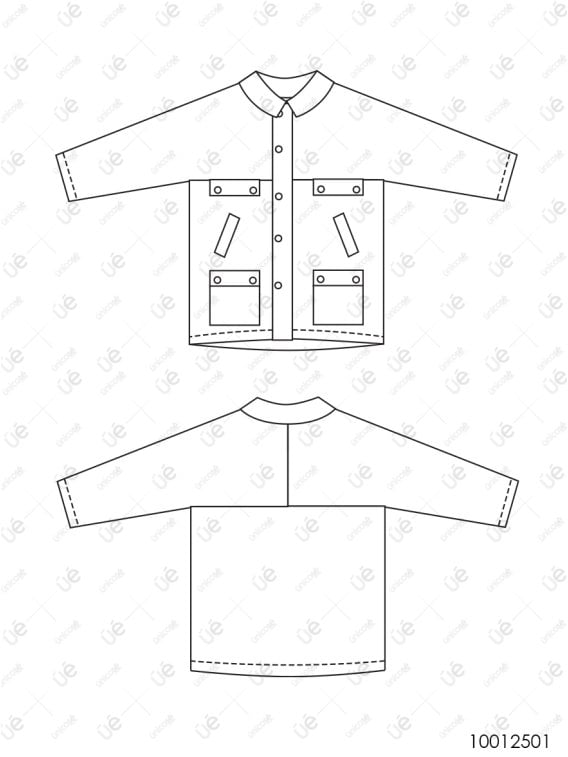 MOLDE ABRIGO CHAQUETA OVERSIZE MUJER 2501