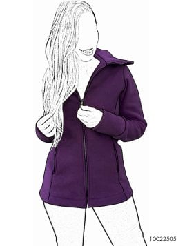 MOLDE CHAQUETA BASICA POLAR MUJER 2505
