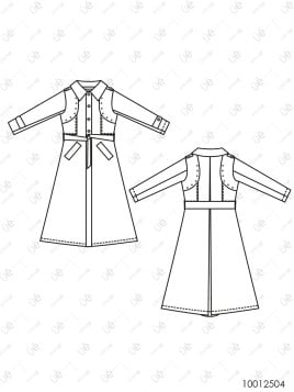 MOLDE ABRIGO TRENCH MUJER 2504