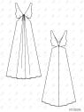 MOLDE VESTIDO LARGO MUJER 2506