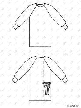 MOLDE BATA QUIRURGICA PACIENTE RT 2509