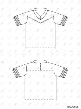 MOLDE CAMISETA FUTBOL AMERICANO 2508