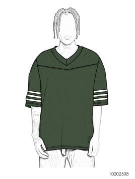 MOLDE CAMISETA FUTBOL AMERICANO 2508