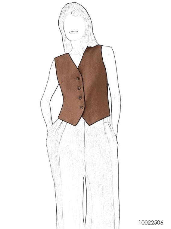 MOLDE CHAQUETA CHALECO MUJER 2506