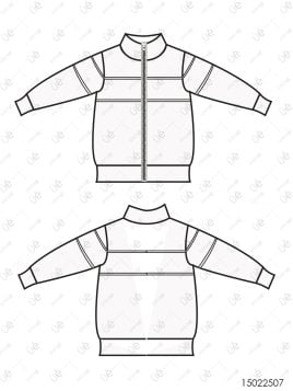 MOLDE ESCOLAR CHAQUETA 2507