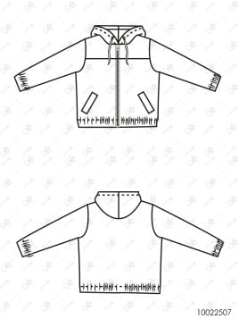 MOLDE CHAQUETA BASICA MUJER 2507