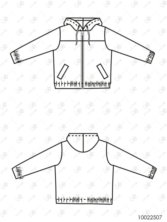 MOLDE CHAQUETA BASICA MUJER 2507