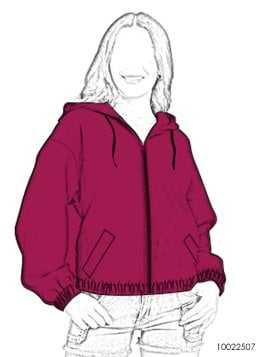 MOLDE CHAQUETA BASICA MUJER 2507